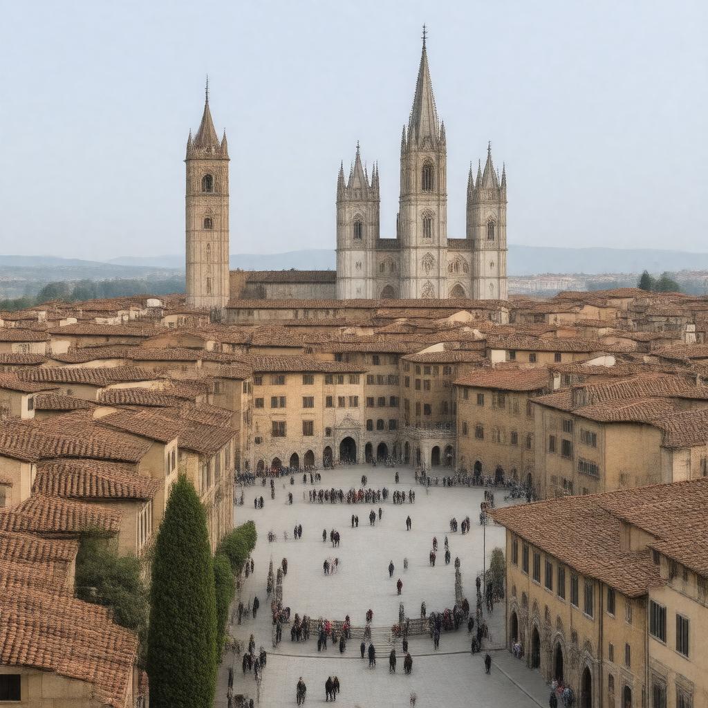 AI-created image of Historic Centre of Siena