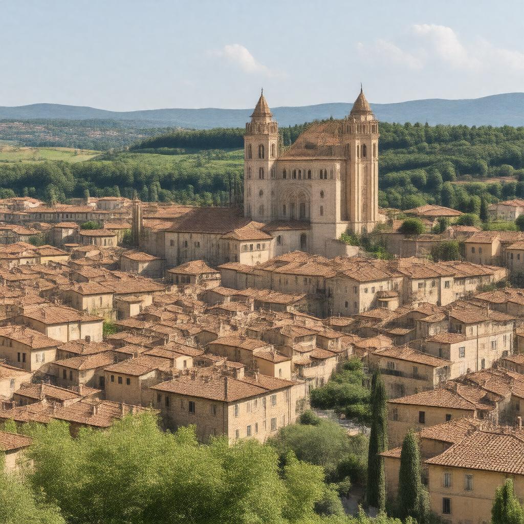 AI-created image of Historic Centre of Urbino