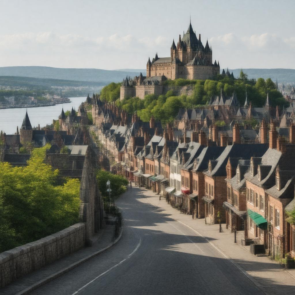 Click to view larger image AI-created image of Historic District of Old Québec