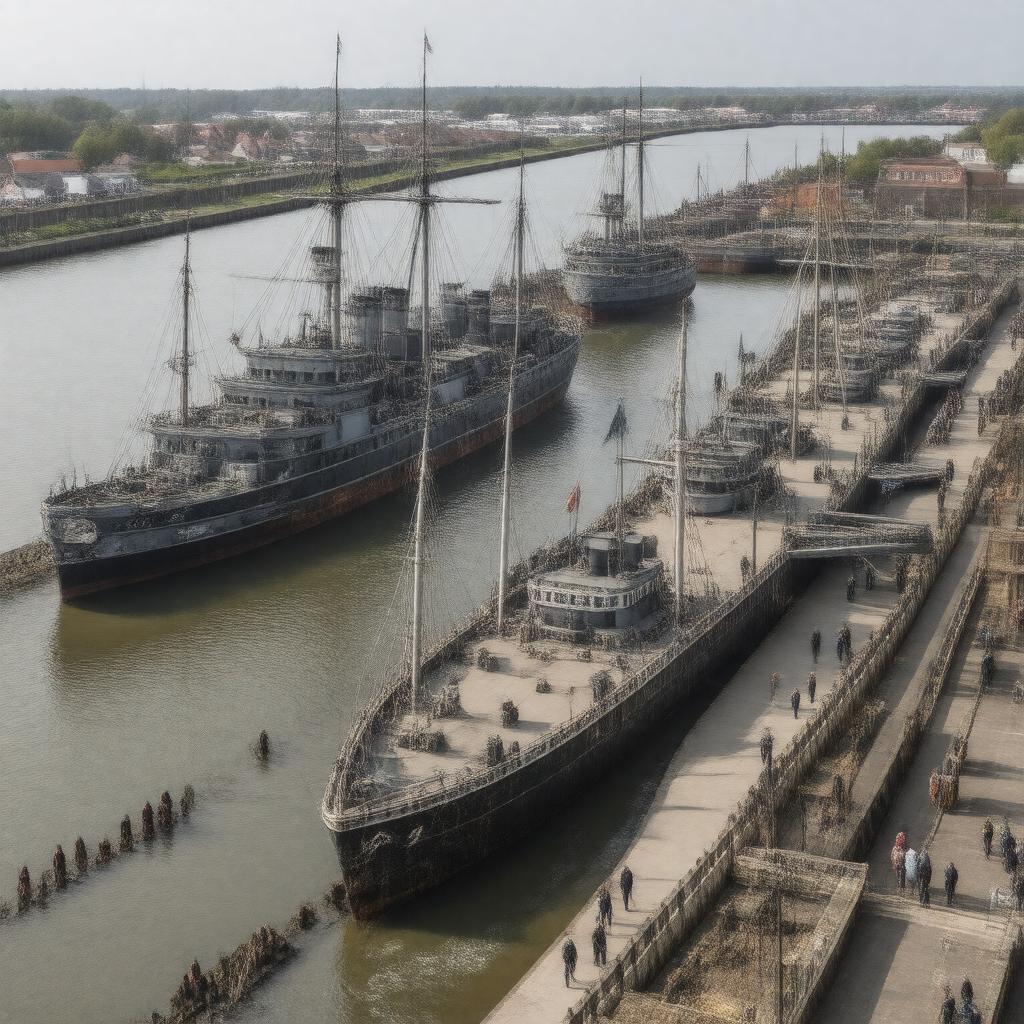 AI-created image of Historic Dockyard Chatham