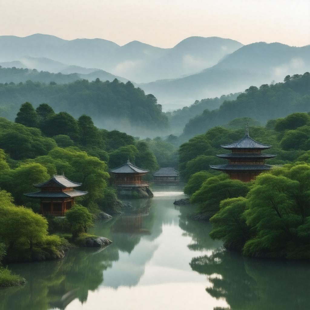 Click to view larger image AI-created image of Historic Monuments of Ancient Kyoto