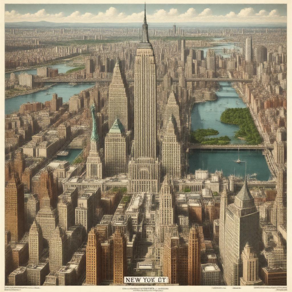 AI-created image of History of New York City