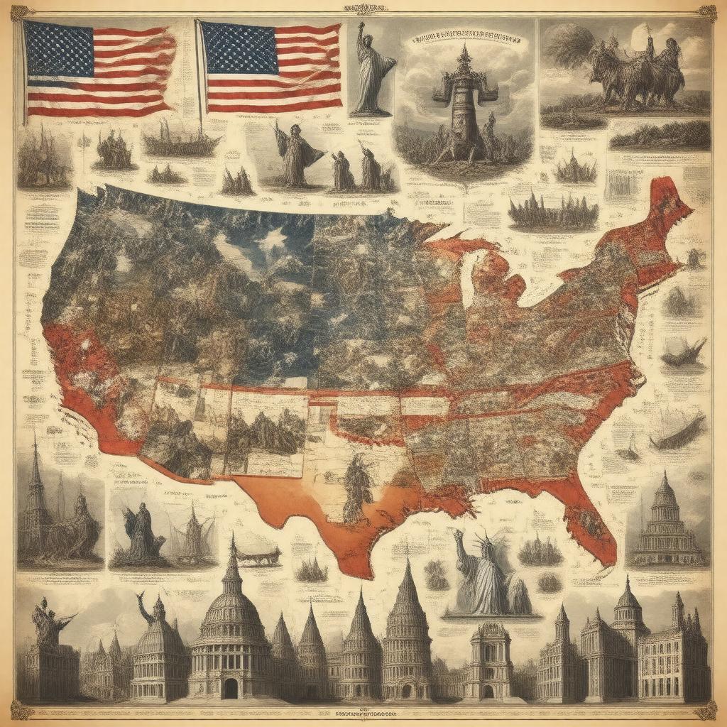 AI-created image of History of the United States