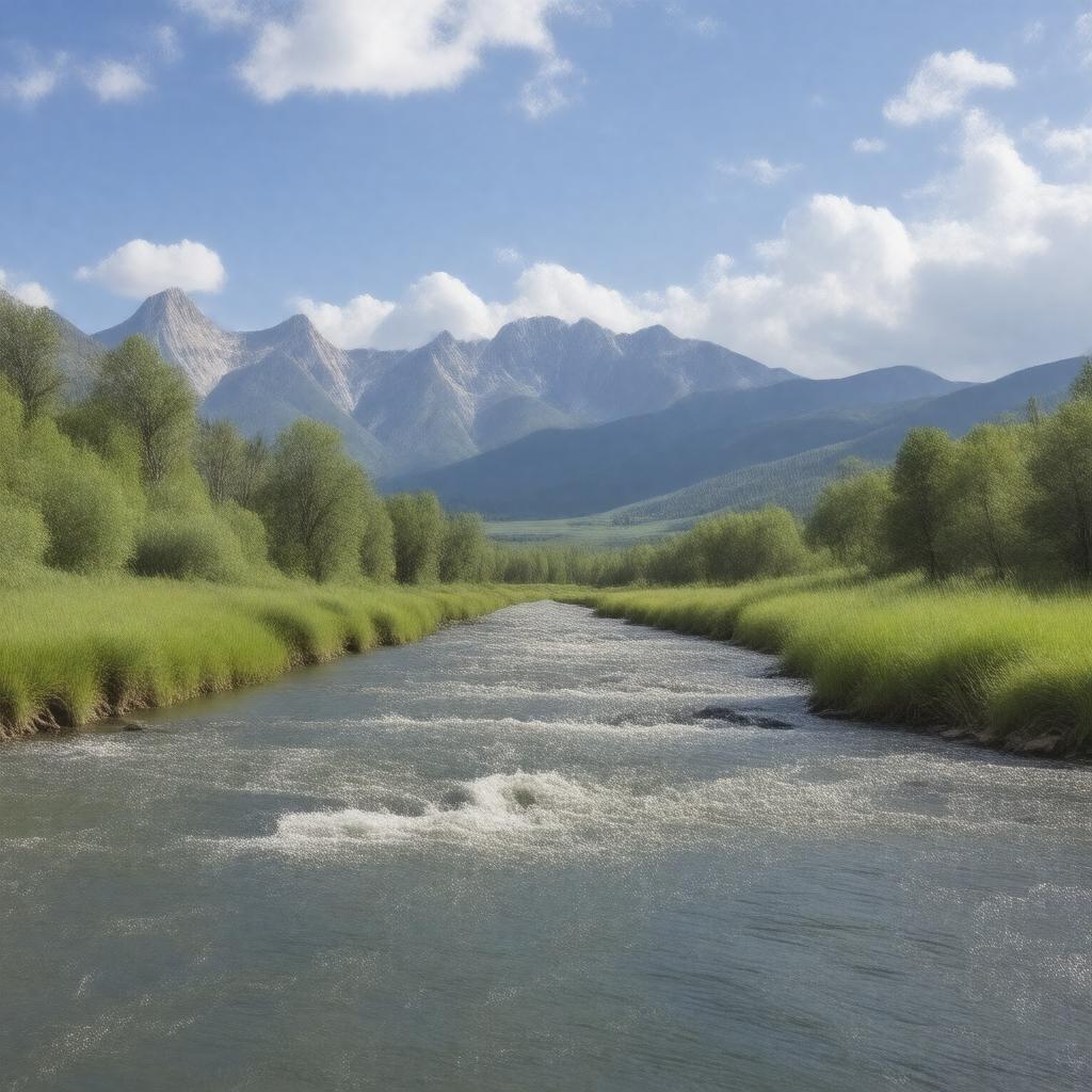 AI-created image of Hoback River