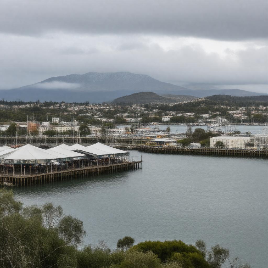 AI-created image of Hobart, Tasmania