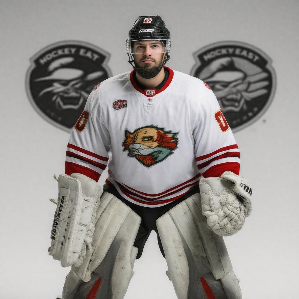 AI-created image of Hockey East Goaltender of the Year