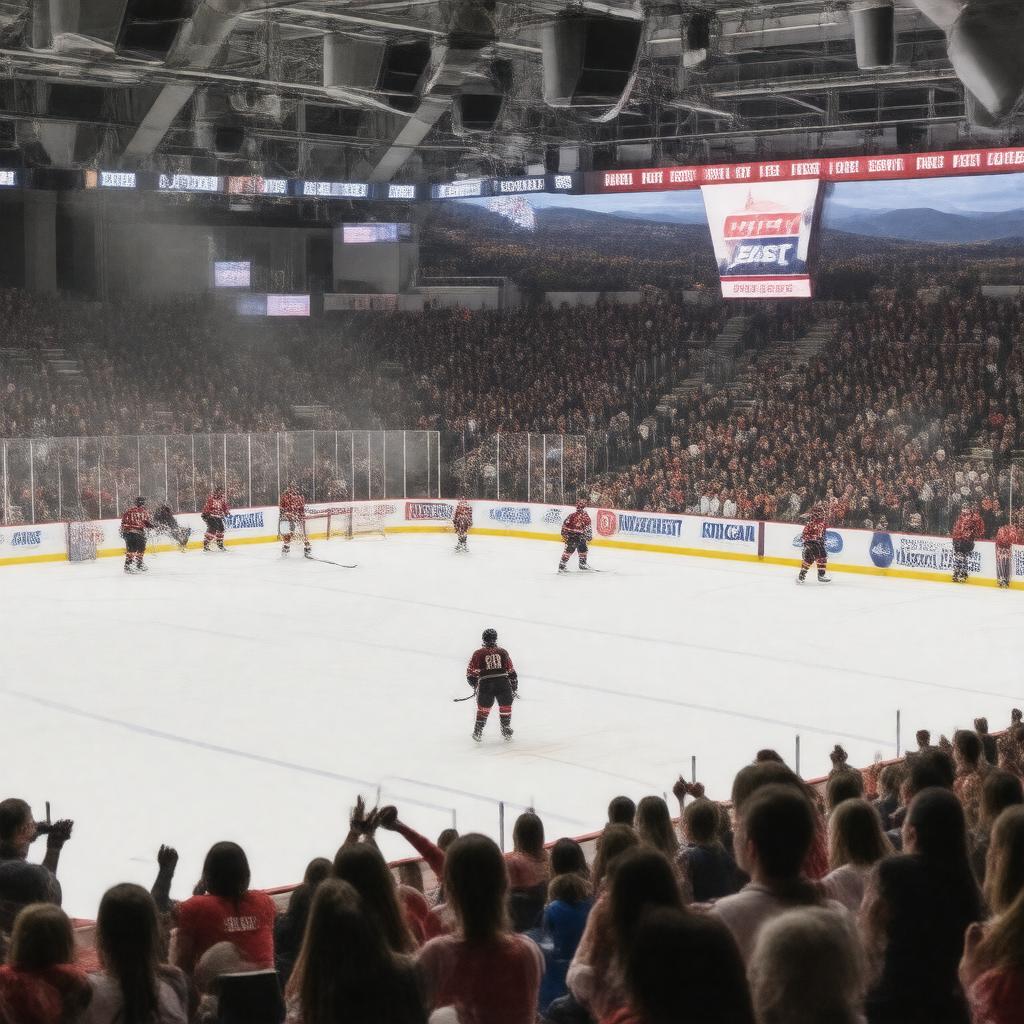 AI-created image of Hockey East Women's Ice Hockey Tournament