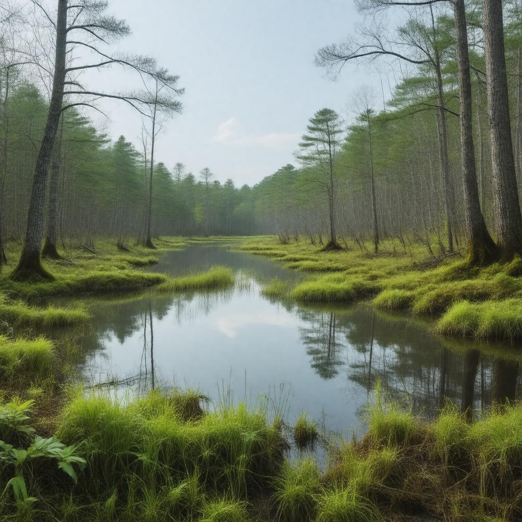AI-created image of Hockomock Swamp