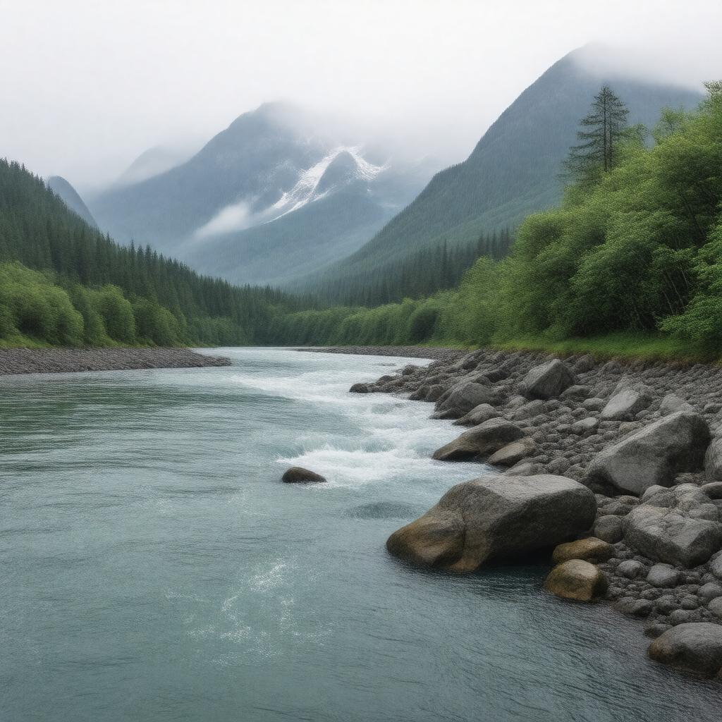 AI-created image of Hoeya River