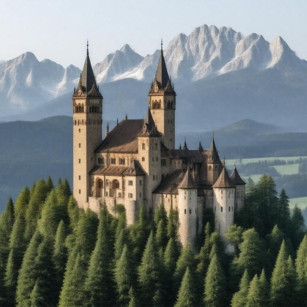 Click to view larger image AI-created image of Hohenzollern Castle