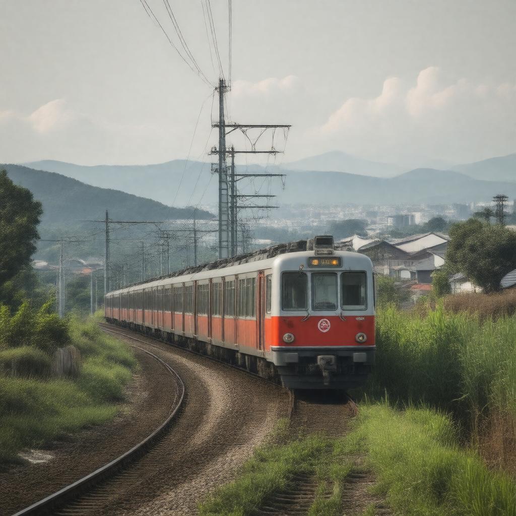 AI-created image of Hokuriku Railroad