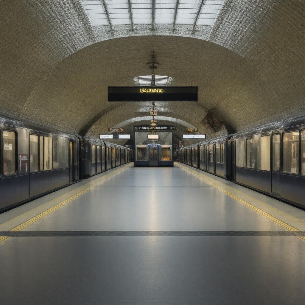 AI-created image of Holborn tube station