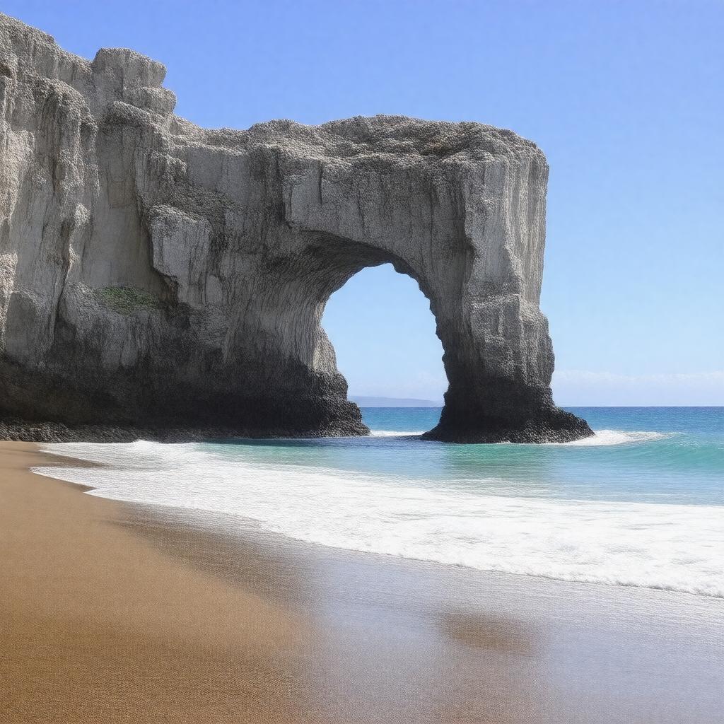 Click to view larger image AI-created image of Holei Sea Arch