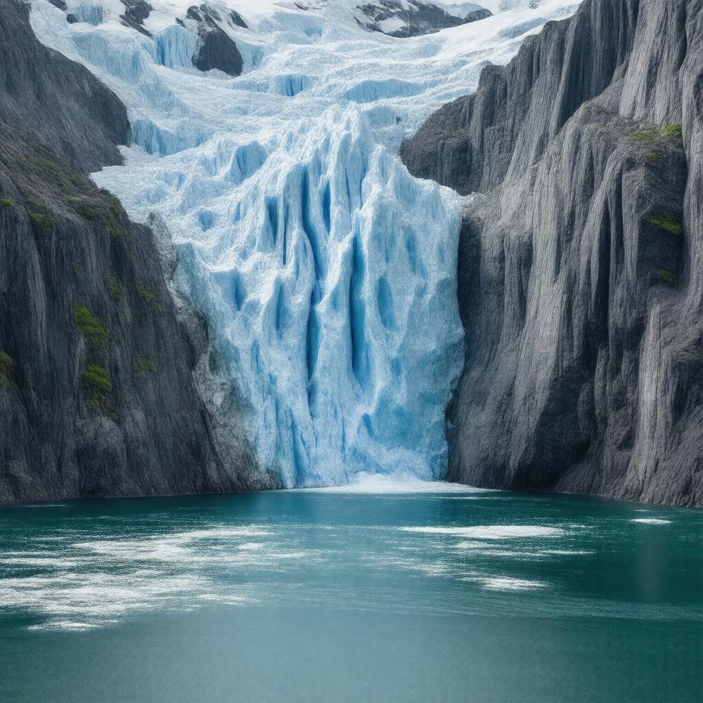 AI-created image of Holgate Glacier