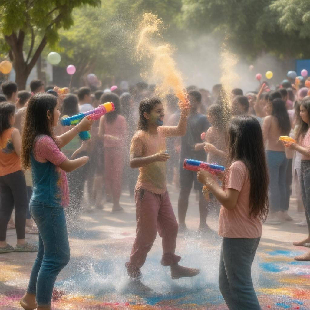 AI-created image of Holi