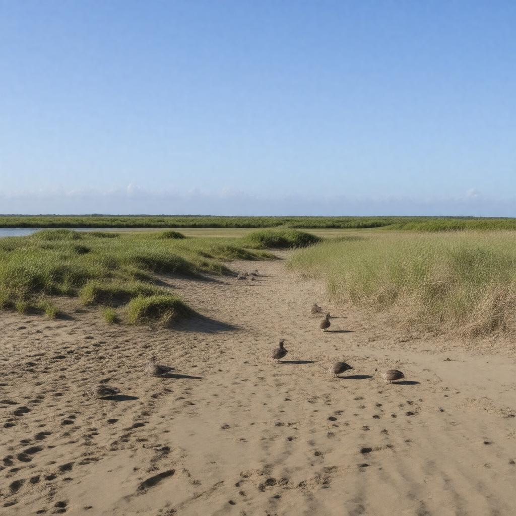 AI-created image of Holkham Beach