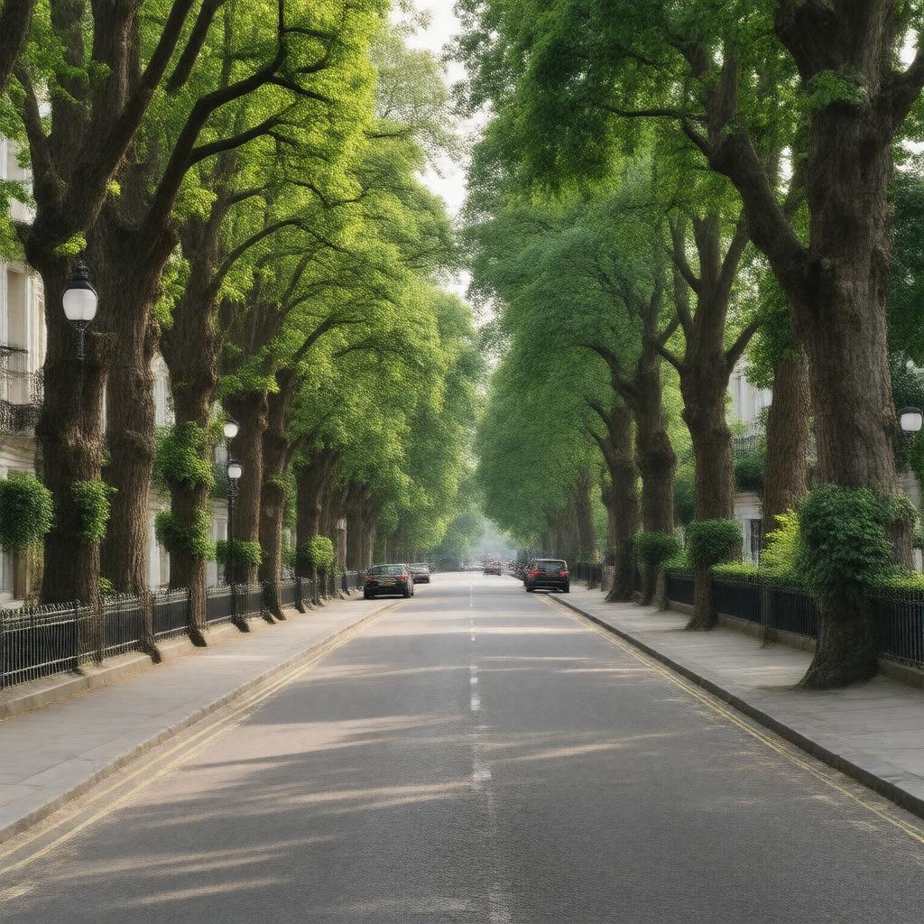 AI-created image of Holland Park Avenue
