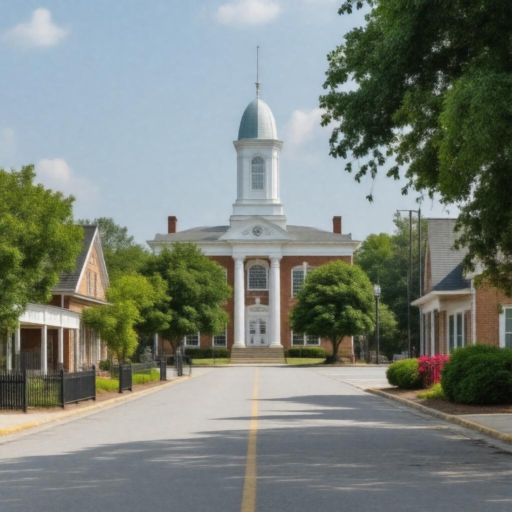 AI-created image of Holly Springs, Mississippi, United States