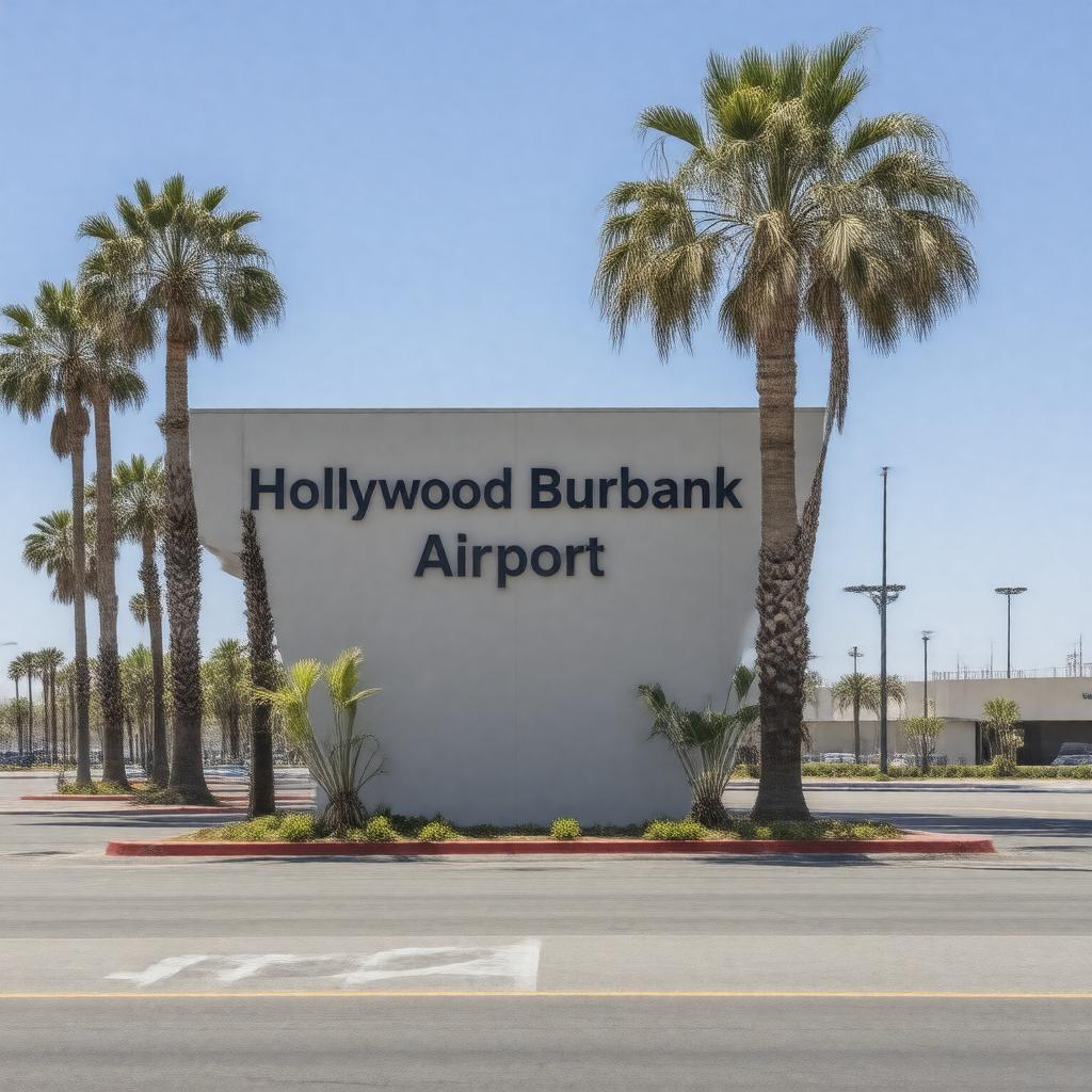 AI-created image of Hollywood Burbank Airport