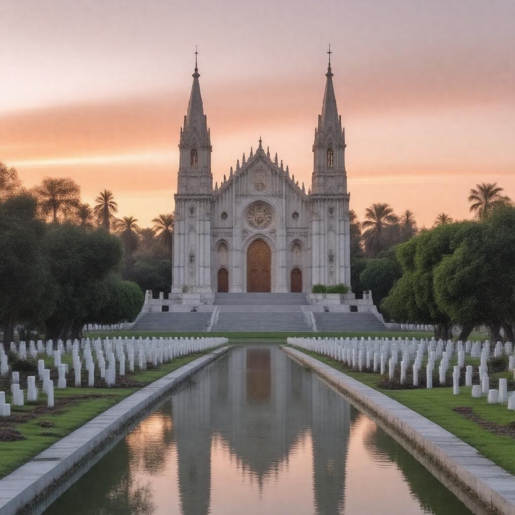 AI-created image of Hollywood Forever Cemetery