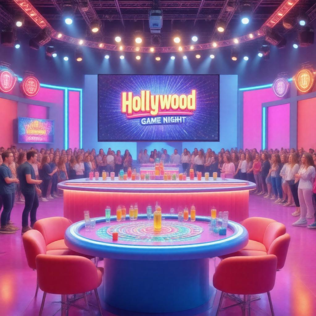 Click to view larger image AI-created image of Hollywood Game Night