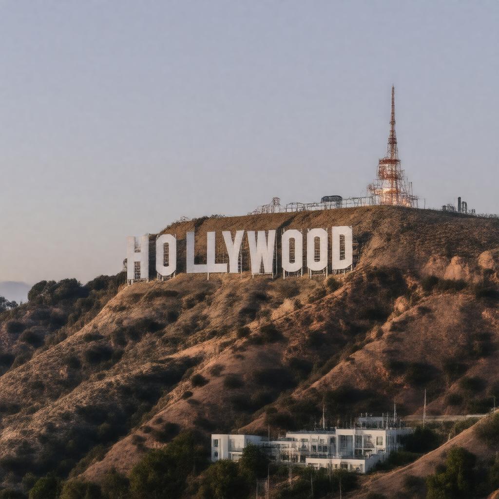 AI-created image of Hollywood Sign