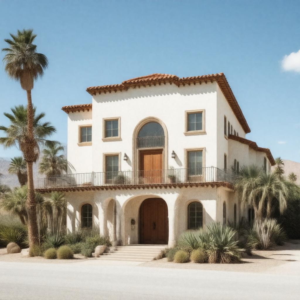 AI-created image of Hollywood's Desert Retreat