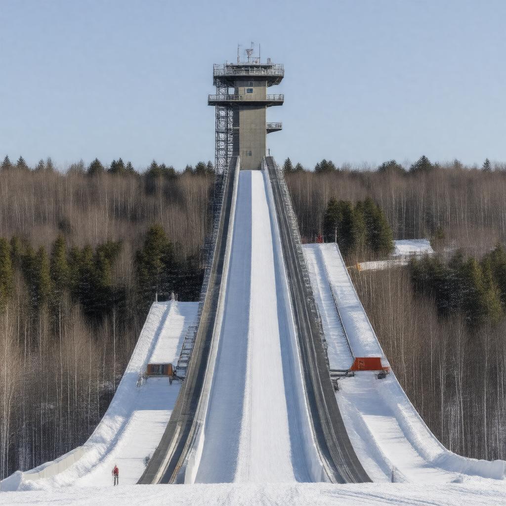 Click to view larger image AI-created image of Holmenkollen Ski Jump
