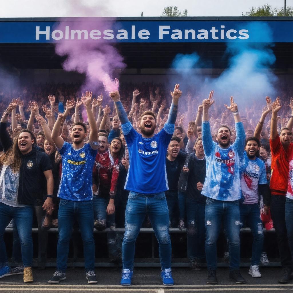 Click to view larger image AI-created image of Holmesdale Fanatics