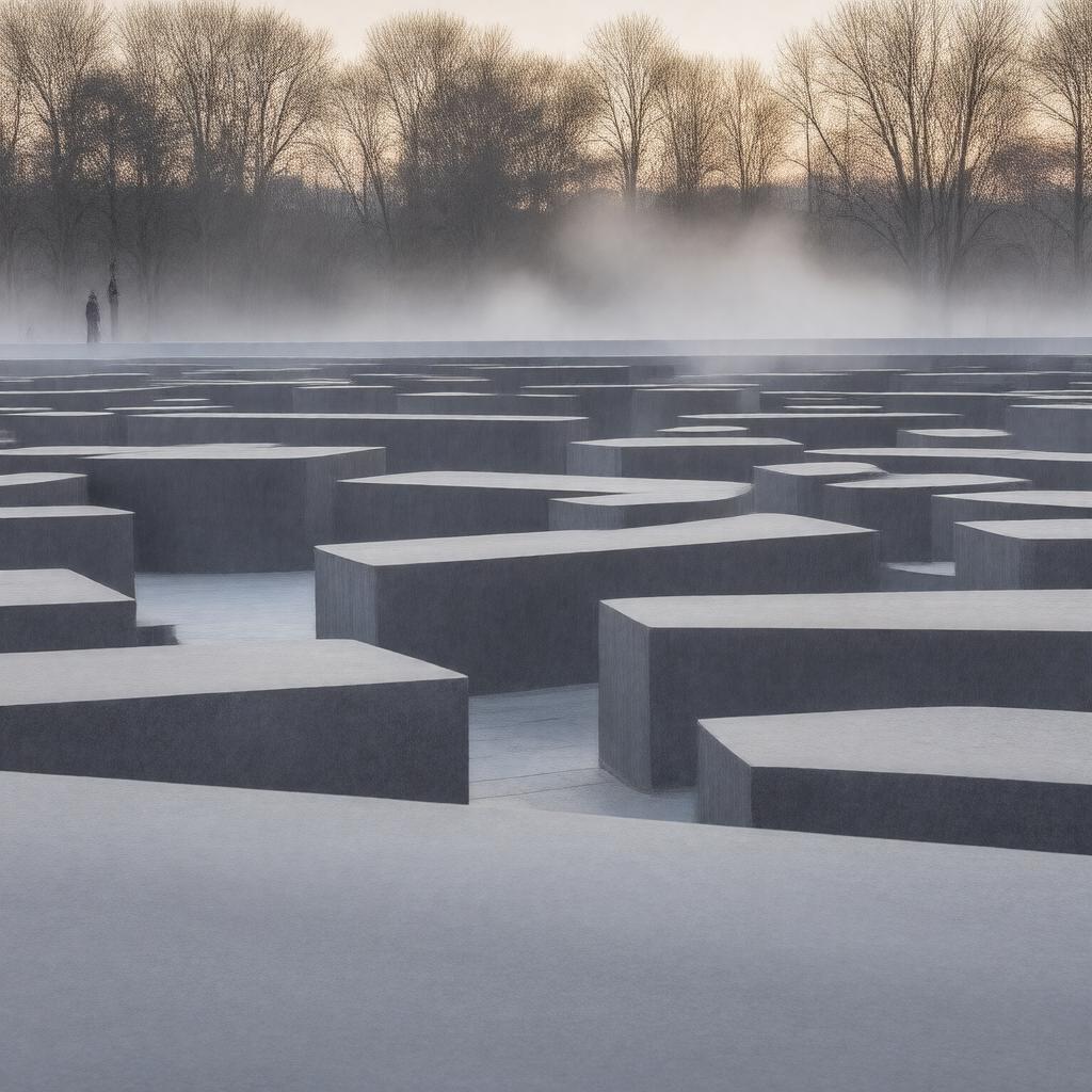 Click to view larger image AI-created image of Holocaust Memorial