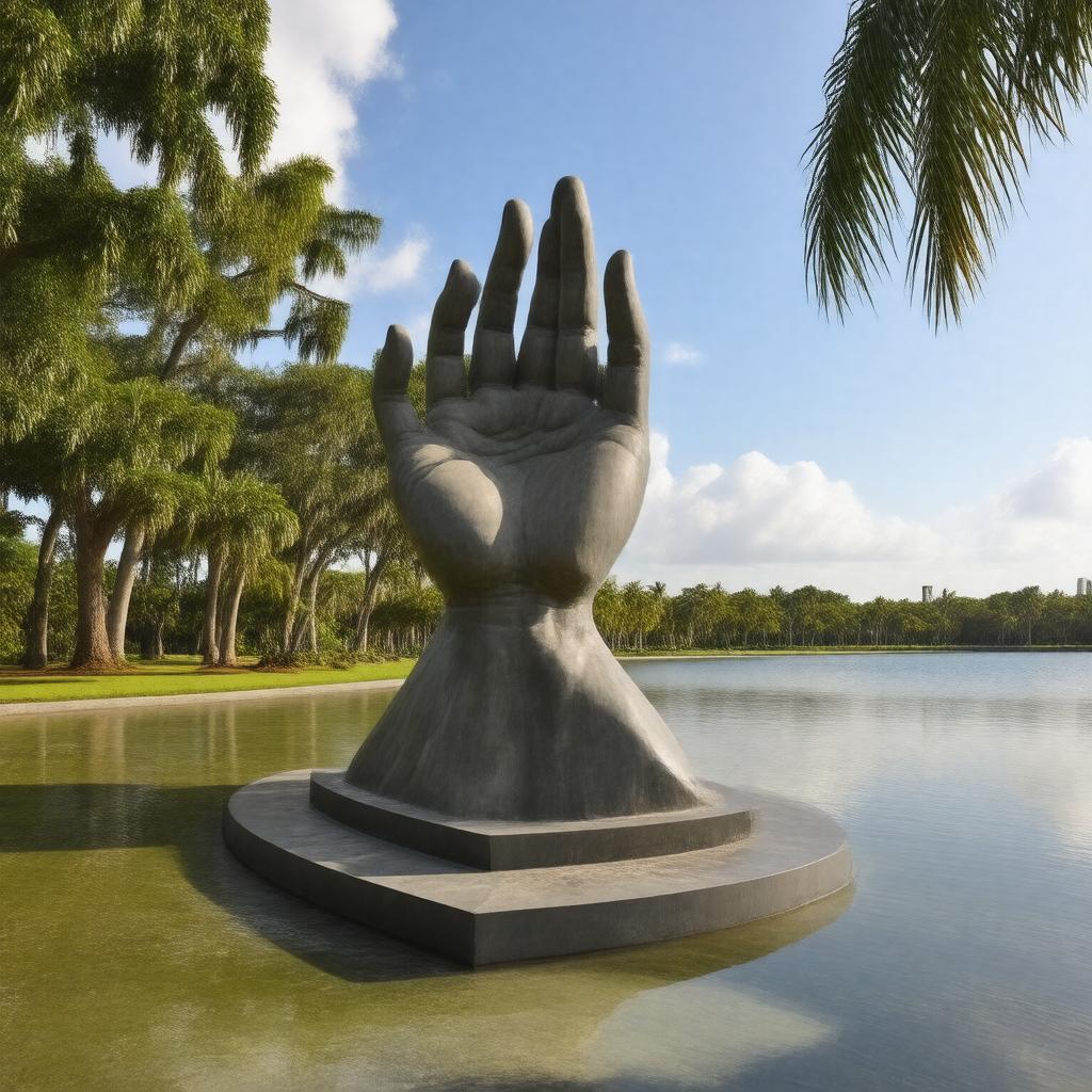 AI-created image of Holocaust Memorial Miami Beach