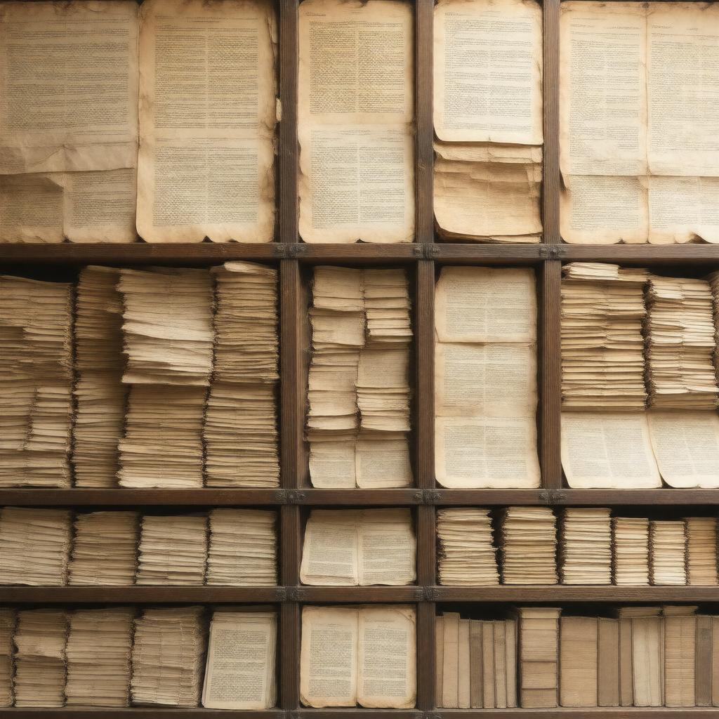 Click to view larger image AI-created image of Holocaust records