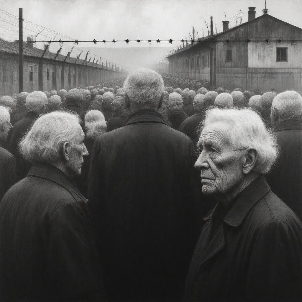 AI-created image of Holocaust survivors