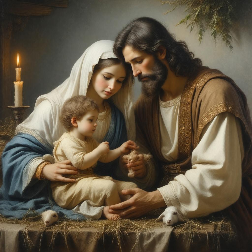 AI-created image of Holy Family
