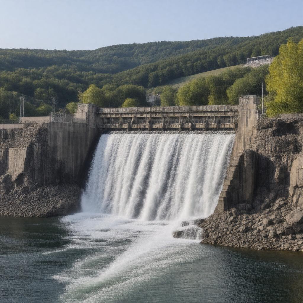 Click to view larger image AI-created image of Holyoke Dam