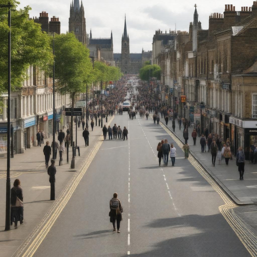 AI-created image of Homerton High Street