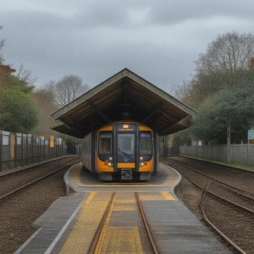 AI-created image of Homerton railway station