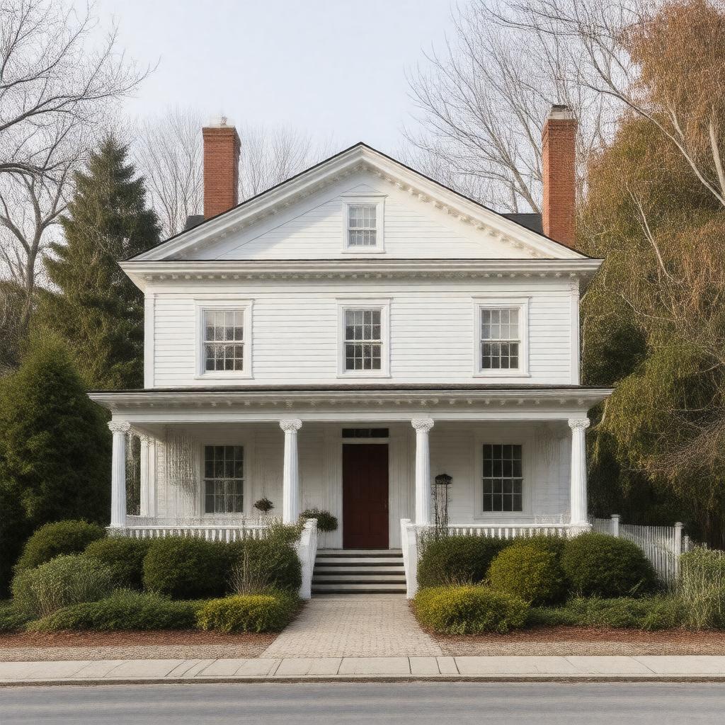 AI-created image of Homestead, Amherst, Massachusetts