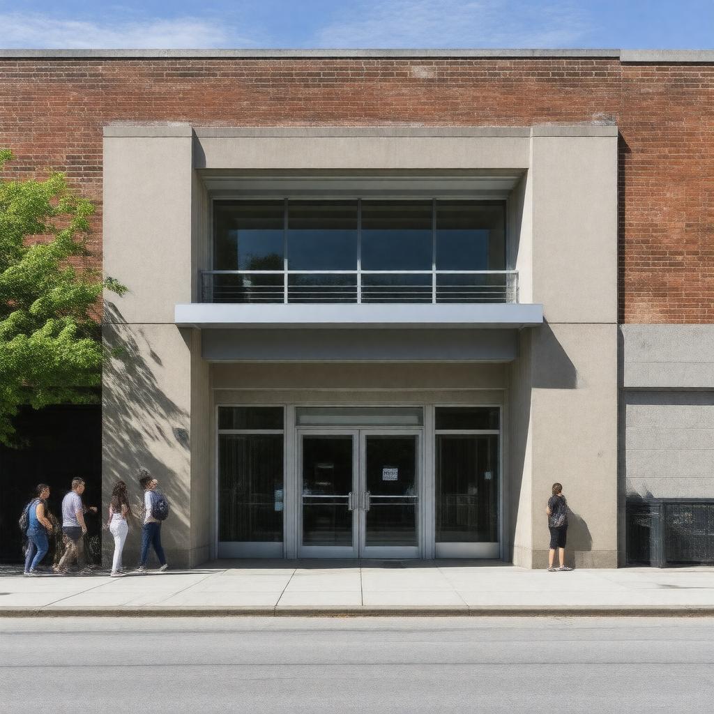 Click to view larger image AI-created image of Honan-Allston Branch Library