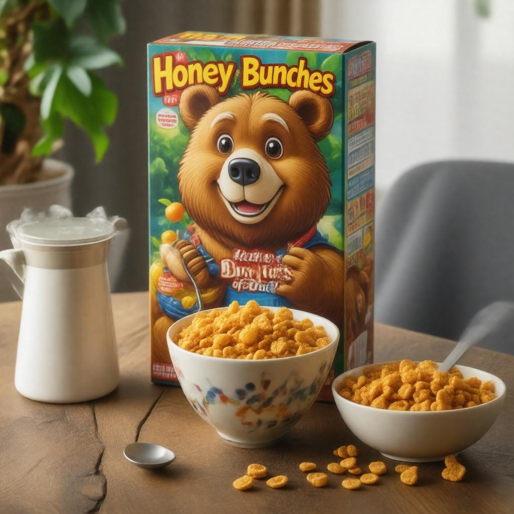 AI-created image of Honey Bunches of Oats