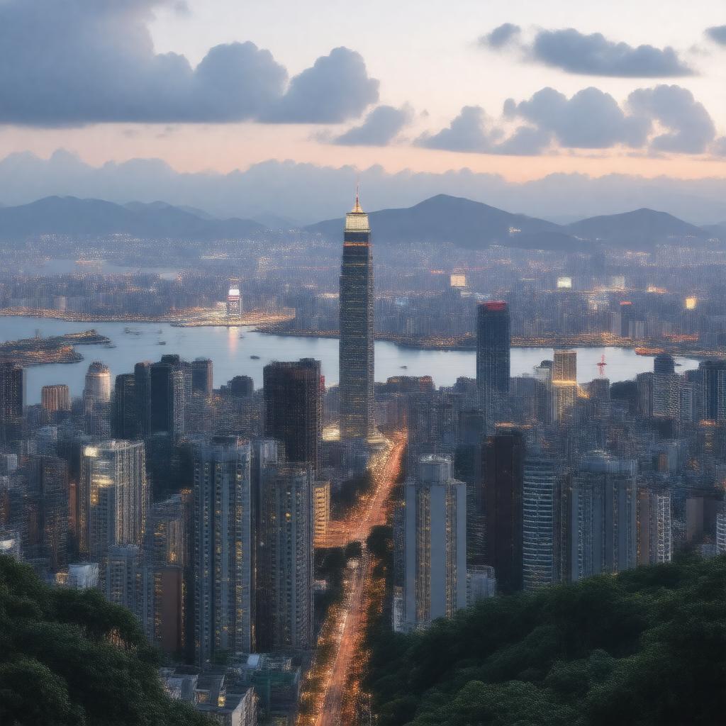 AI-created image of Hong Kong