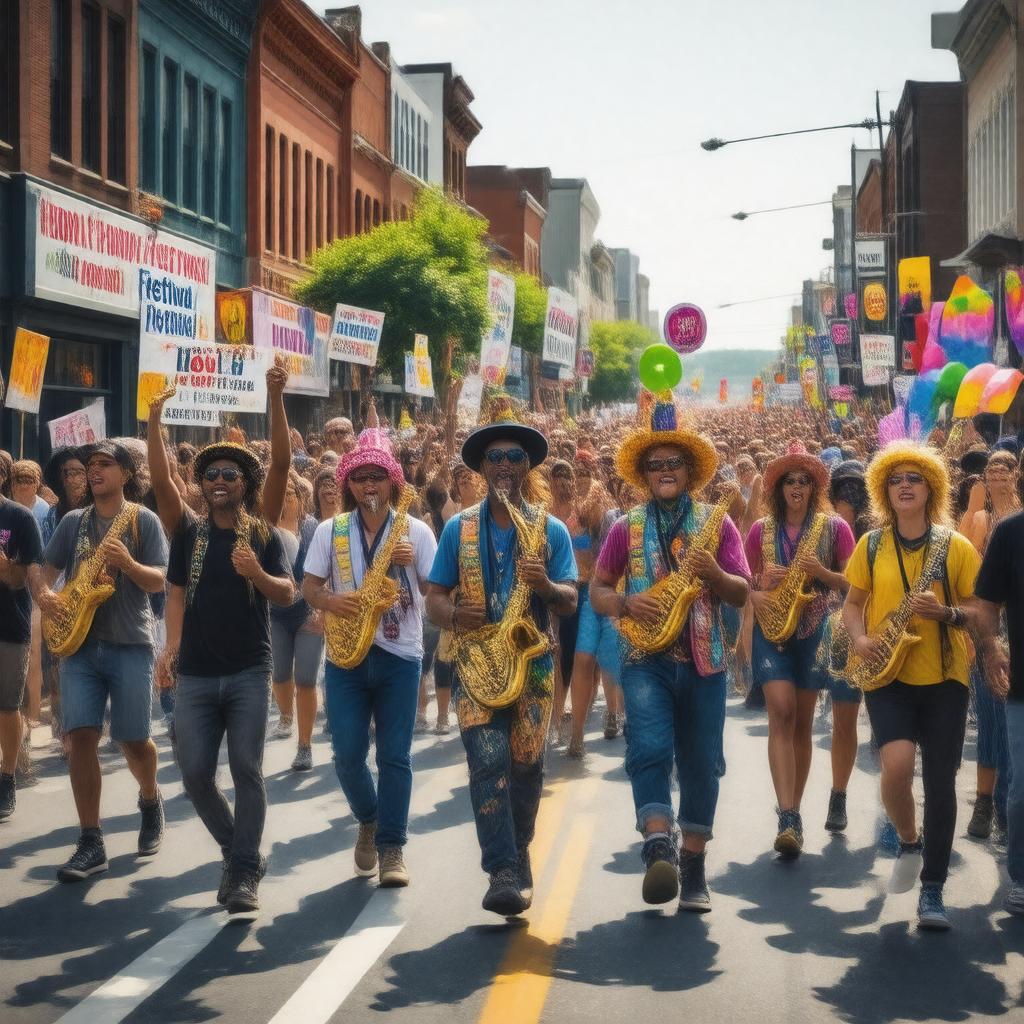 Click to view larger image AI-created image of Honk! Festival