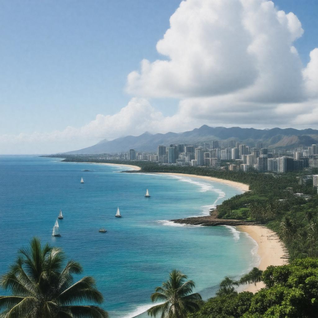 AI-created image of Honolulu