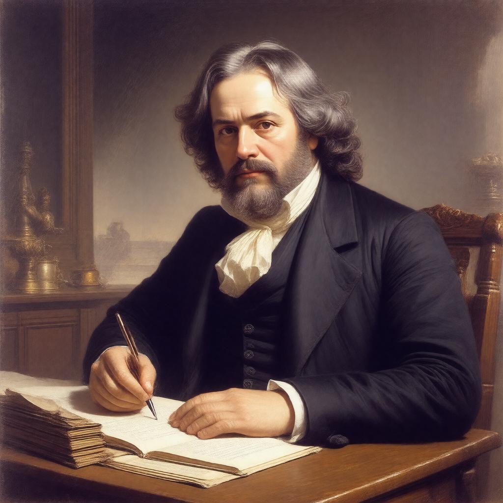 AI-created image of Honoré de Balzac
