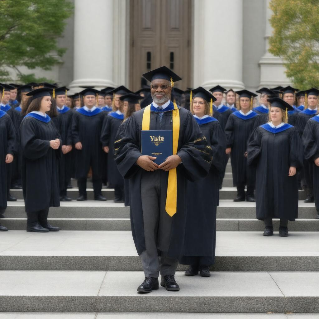 Click to view larger image AI-created image of Honorary Doctorate, Yale University