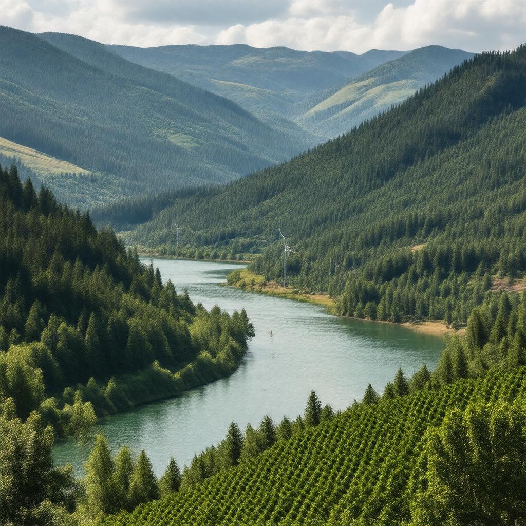 AI-created image of Hood River County