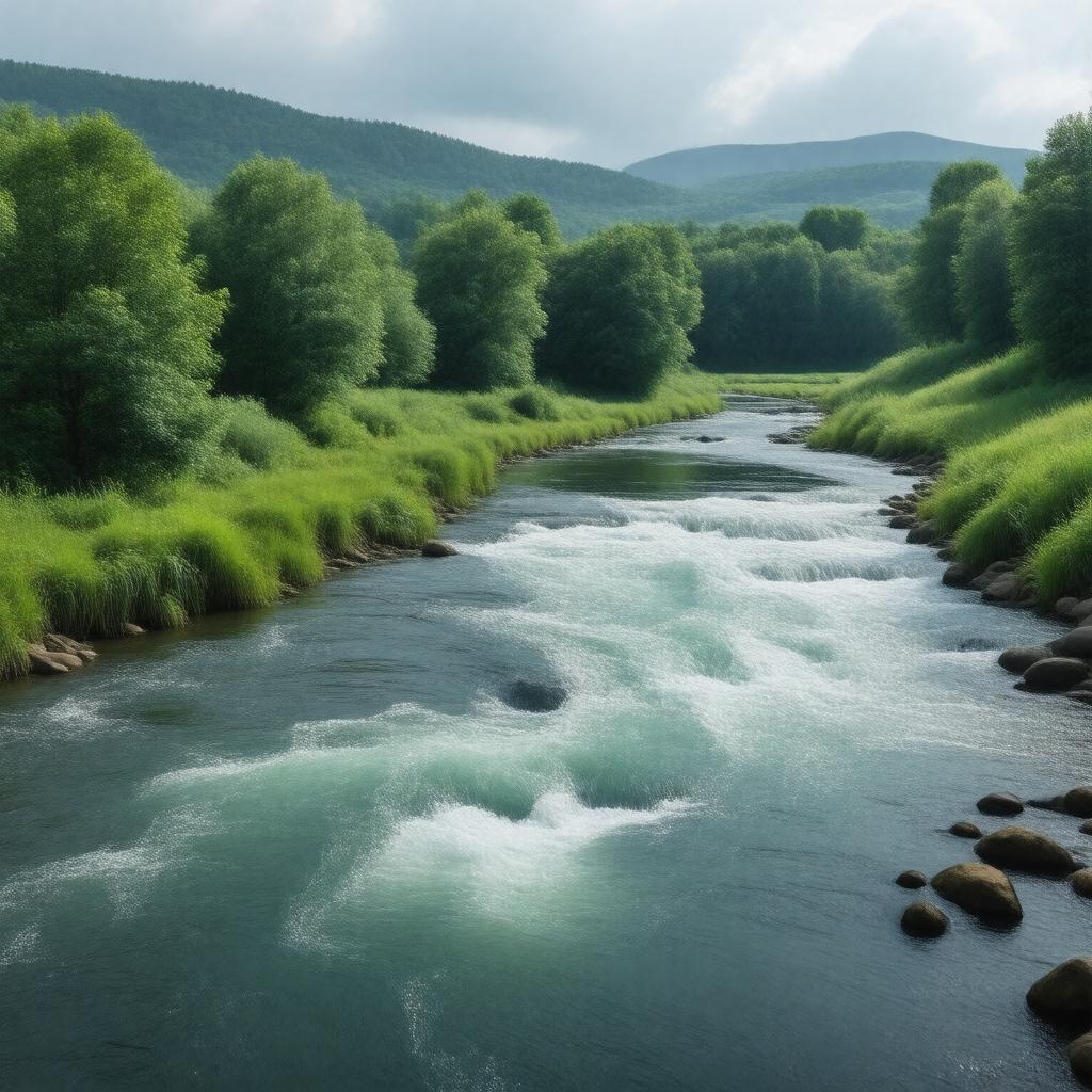 AI-created image of Hoosic River