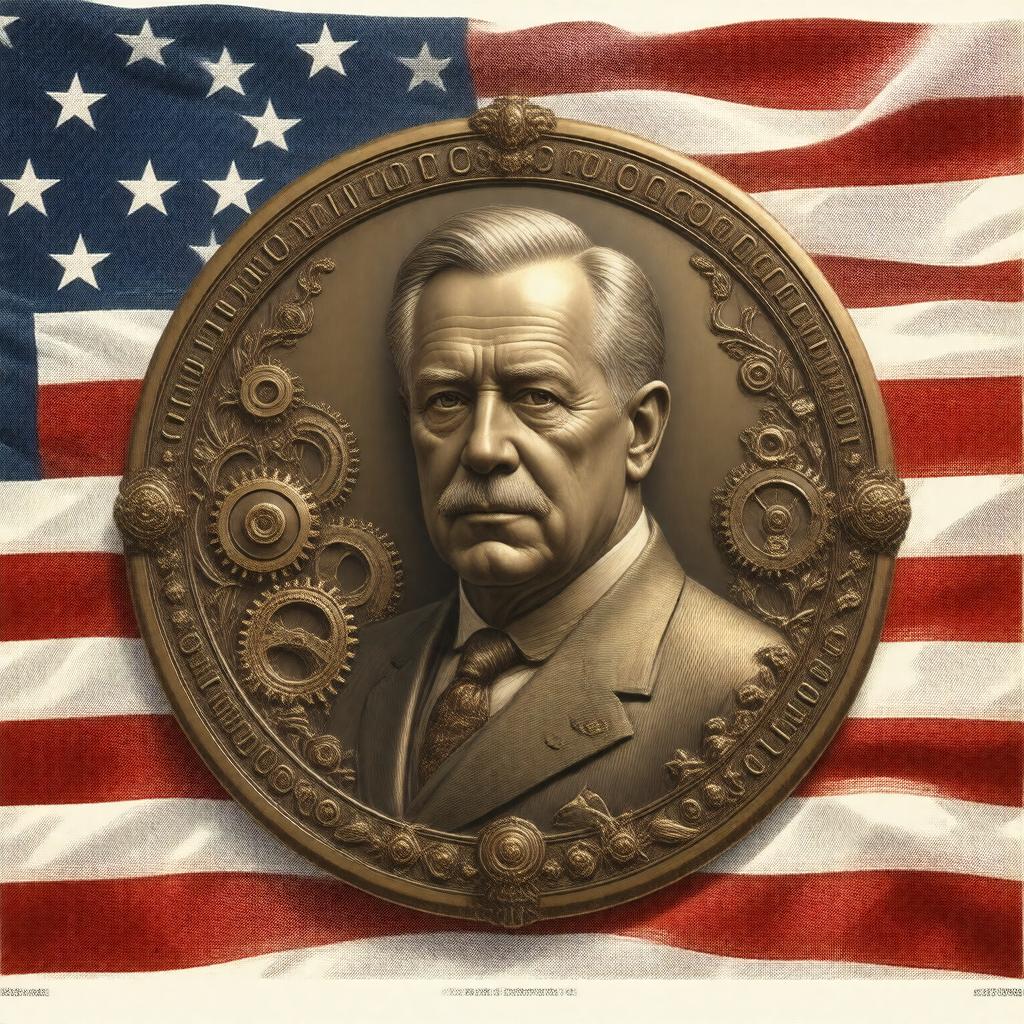 Click to view larger image AI-created image of Hoover Medal