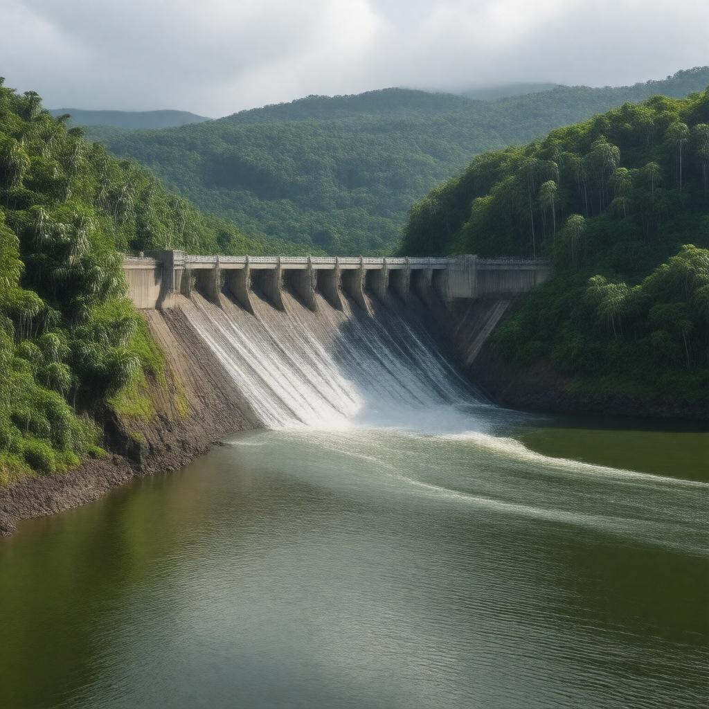 Click to view larger image AI-created image of Hope Dam