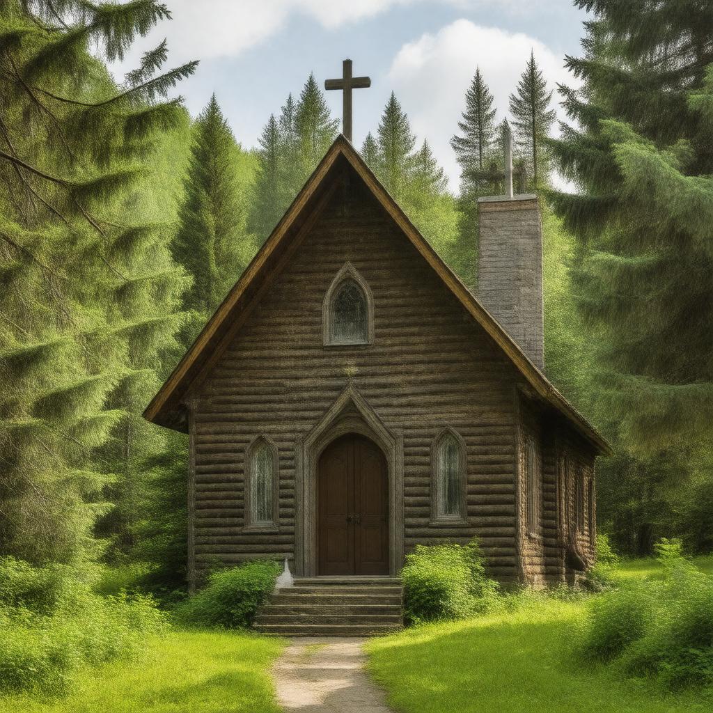 AI-created image of Hope Wilderness Chapel